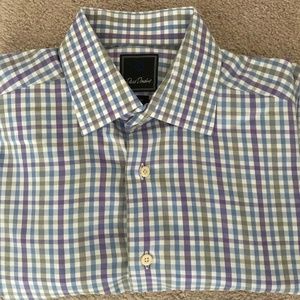 David Donahue dress shirt- SZ 16 34/35 Trim Fit